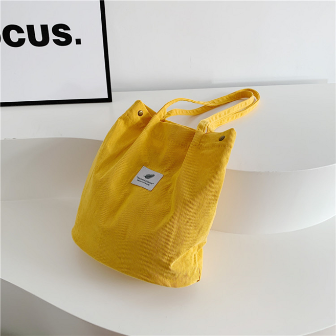 Haemil 에코백 골덴 숄더백 코듀로이