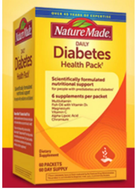 네이처메이드 Diabetes Health Pack 60 Packets, 1개, 60회분 - 쿠팡