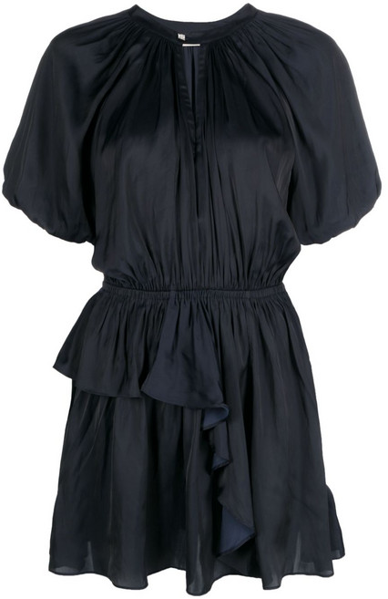 쟈딕앤볼테르 로미노 퍼프 소매 주름 미니 드레스