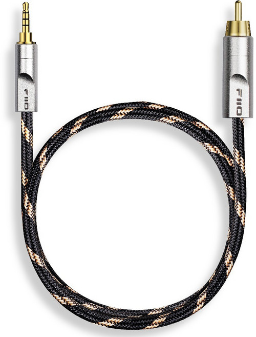 FiiO LL-RCA1 디지털 오디오 동축 케이블은 3.5mm rca 변환 케이블이다, LL-RCA1 80CM, 1개