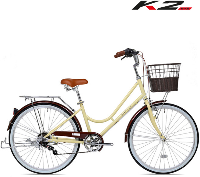 2025 케이투바이크 클래식 여성용자전거 쉘리클래식26인치 7단 조립구매시 사은품증정, 쉘리클래식 26인치 베이지, 미조립, 1개