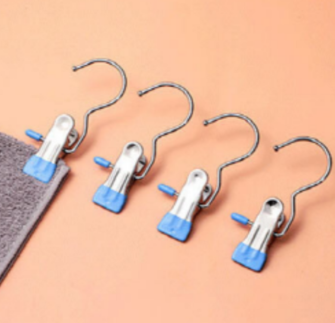 에버클린 멀티만능 논슬립 외집게 바지집게 옷걸이 20개세트, 1개, 스카이