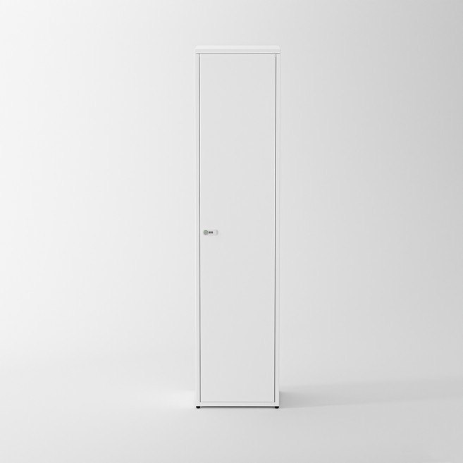 비유가구 Apollo 싱글 옷장, 화이트1