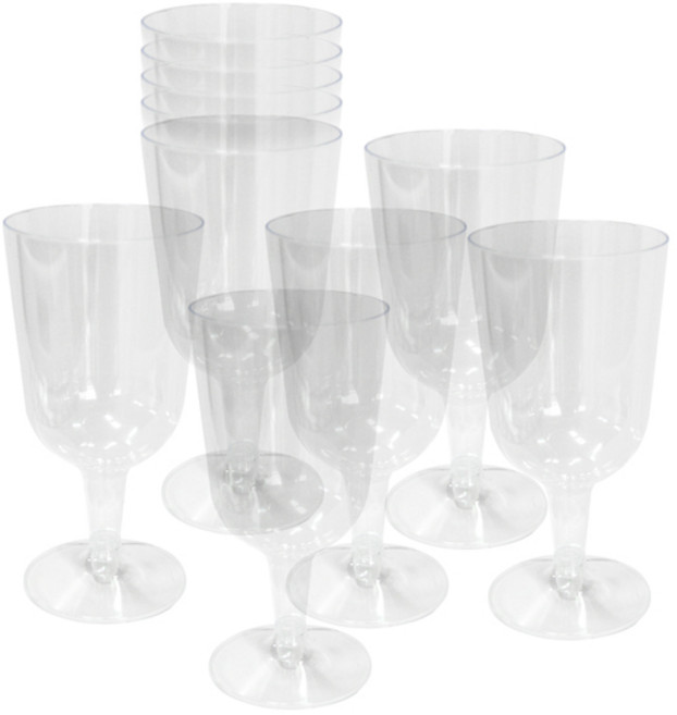 피플스파티 플라스틱 와인잔 10p, 1개, 180ml