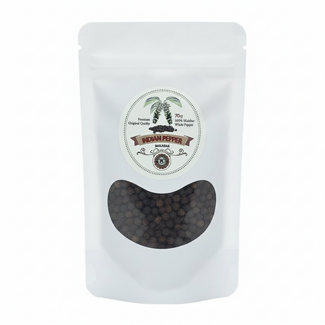 푸리오 인도 말라바르산 통흑후추 리필용, 70g, 1개