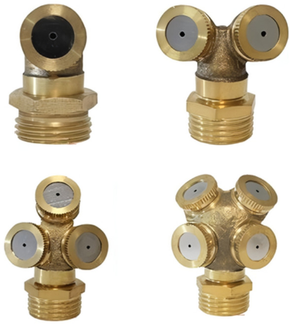 안개노즐 연무 미스트 분사 농약 분무기 약대 노즐 1구 2구 3구 4구, 1 구형, 1개