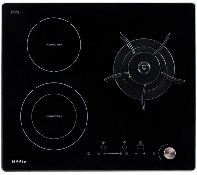 하츠 하이브리드 3구 GIC-3602GAH 인덕션 가스레인지 빌트인쿡탑, LNG (도시가스)