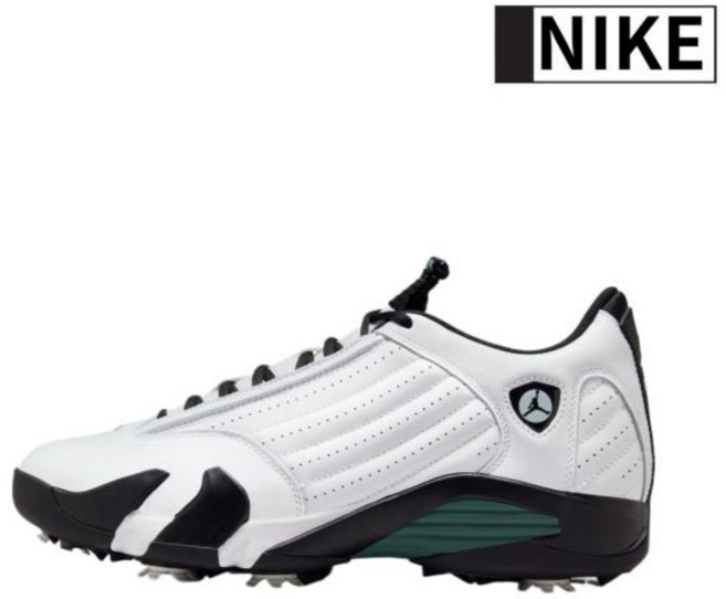 나이키 키높이 골프화 남성 여성 에어 조던 14 검정색 흰색 필드 에어줌 스크린 편한 실내 빅사이즈 인피니티 연습용 스파이크 보아