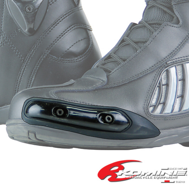 코미네 오토바이 용품 토 슬라이더 바이크 부츠 보호대 BK-073