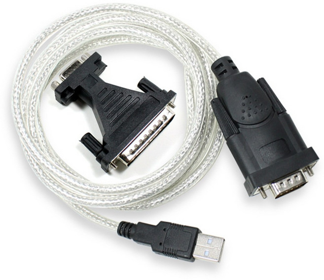 USB to RS232C 9핀 시리얼 케이블 1.8M 컨버터 양방향 통신 변환 포트 선 PC 컴퓨터 포스 라벨프린터 연결