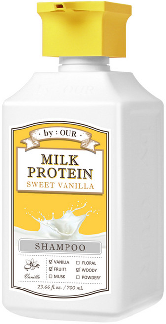 바이아우어 밀크프로틴 탈모샴푸 스위트바닐라향, 700ml, 1개