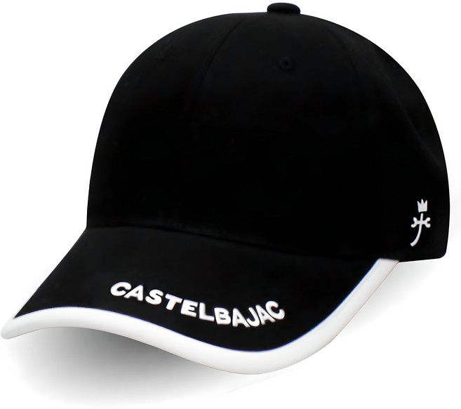 까스텔바작 자수 엣지 코튼 볼캡 CS4CP103, 블랙, 1개