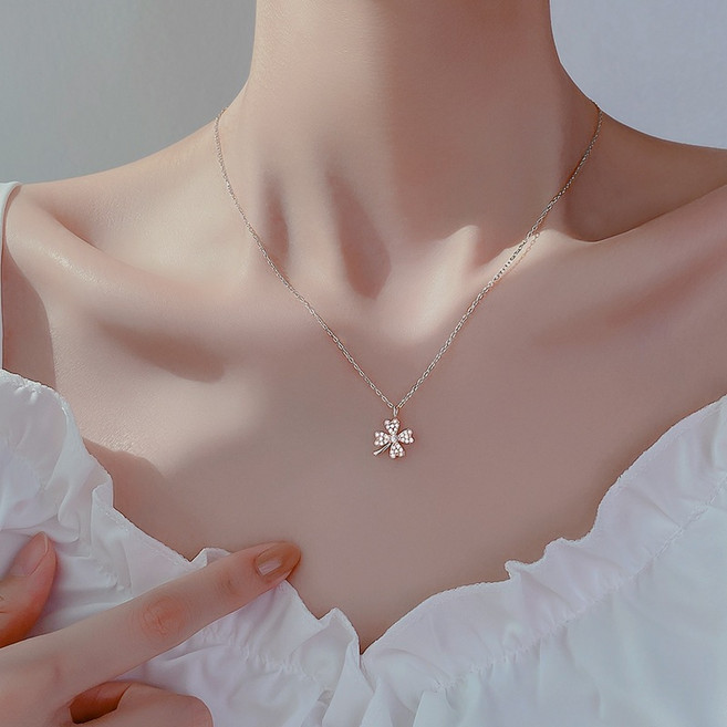 925純銀四葉草項鍊 女款飾品