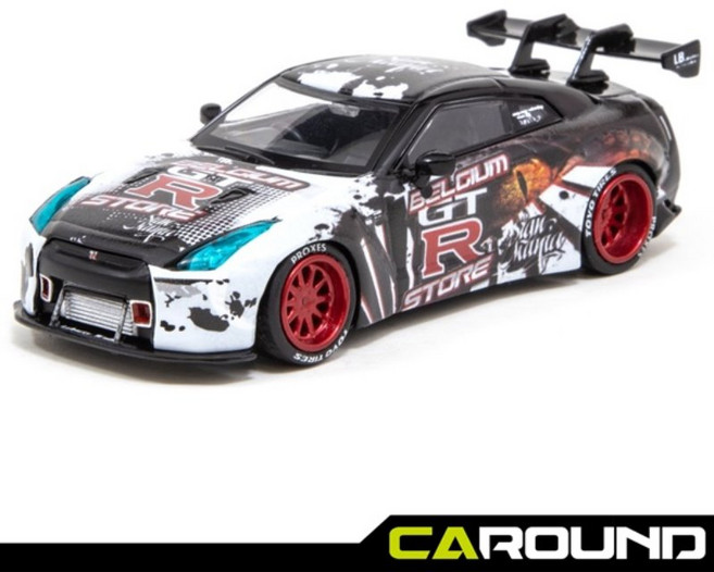 KJ x 타막 1:64 LB WORKS 닛산 GT-R R35 벨기에 GTR 스토어 에디션 고질라