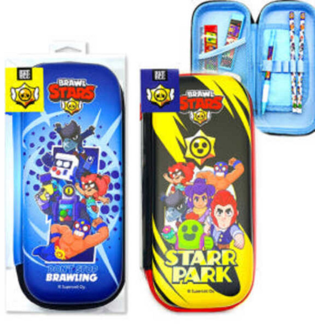 고급 브롤스타즈 최강 파워 브롤러 EVA 필통 2종, 1개, 옐로우