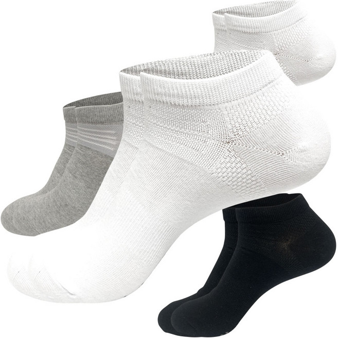 벗겨지지 않는 브이존 기능성 양말 흰 검정 학생 캐주얼 중목 스니커즈