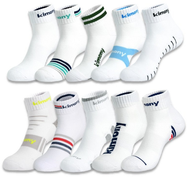 키모니 양말 남성 중목 스포츠양말 KSS501 7족 세트, 혼합, 1개