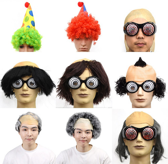 대머리가발 광대가발 코믹 코메디 마빡이머리, 선택03-민대머리가발