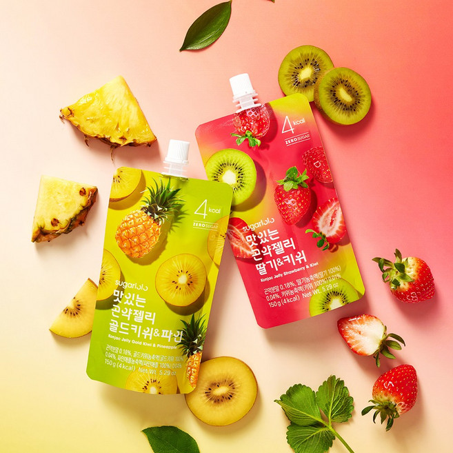 인테이크 슈가로로 맛있는 곤약젤리 블렌딩 2종 혼합세트 (각 10개), 150g, 20개