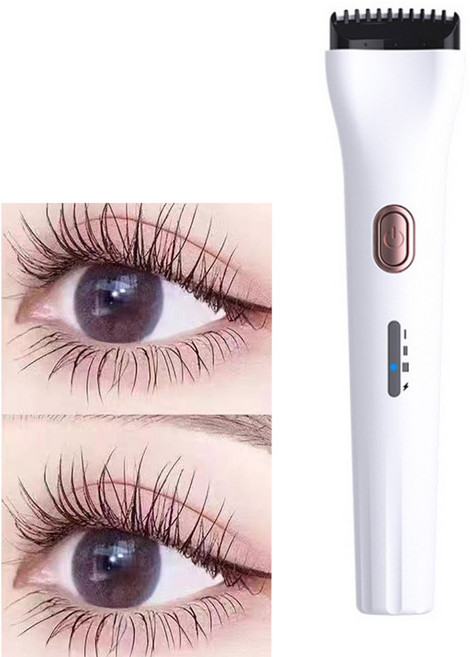 속눈썹 고데기 급속 가열 항온 온도조절 롱래스팅 온열 뷰러 고데기 C타입 충전, 흰색