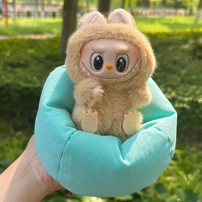 인형용 젤라또 미니 빈백 쇼파 쿠션 세트 솜깅이 의자 라부부 아이돌 굿즈 엠디, 민트, 1개