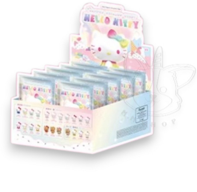 TOP TOY Hello Kitty夏日彩虹糖系列萌粒盲盒, 1個, 一中盒(請下標10次)