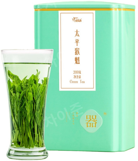 태평후괴 중국 녹차 200g 안후이 황산 특급 수공 날첨 춘차, 1개, 1개입