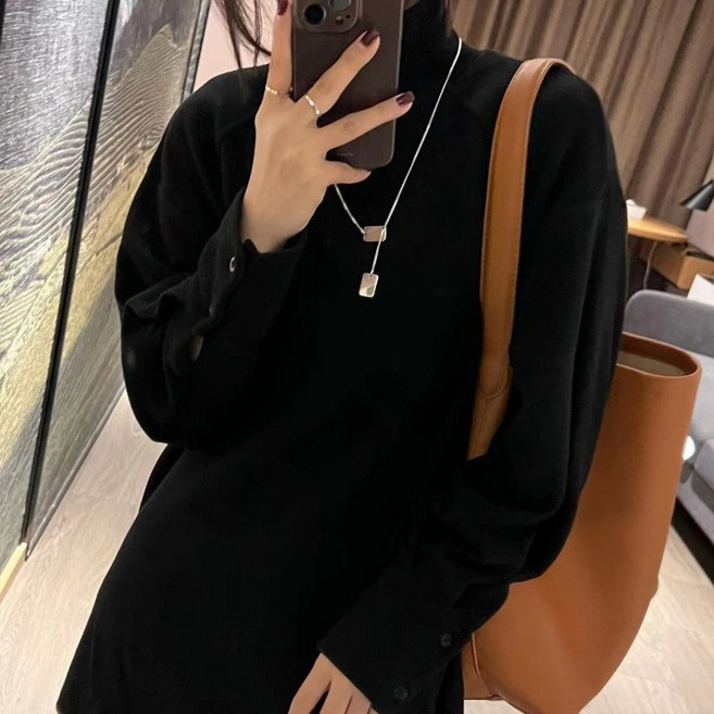 아이엠몽 여성 벨벳 롱슬리브 긴팔 티셔츠