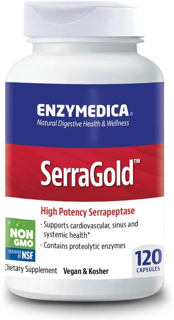 Enzymedica 엔자이메디카 세라골드 SerraGold 120 caps, 1개, 120정 - 쿠팡