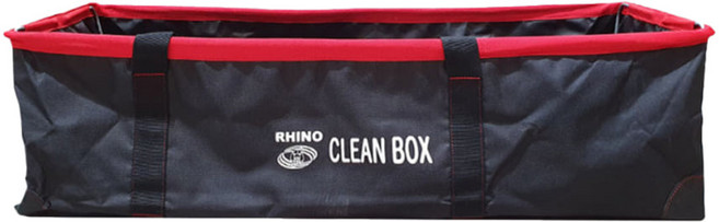 라이노 크린박스 청소 가방 오픈형 도구함 세제 청소용품 보관 운반 정리 수납 휴대용 캠핑, 블랙, 1개