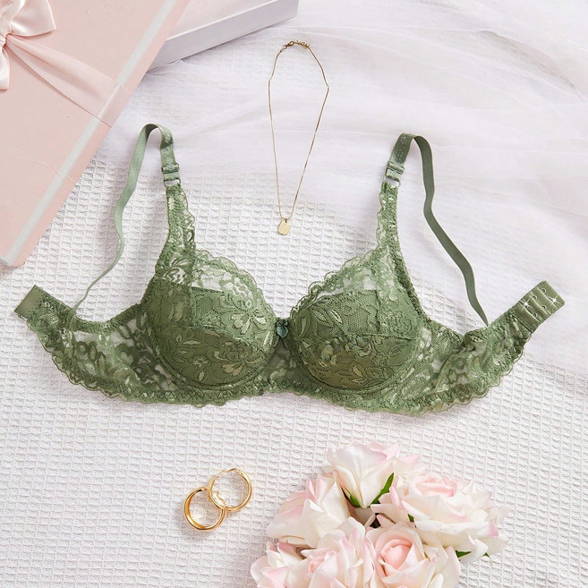 여성 레이스 와이어 브라 얇은 통기성 홑겹 섹시 브라