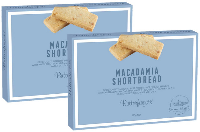 호주 버터핑거 마카다미아 숏브레드 쿠키 Butterfingers Macadamia Shortbread, 2개, 175g