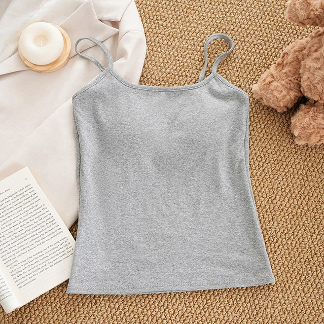 젬버트 여성 데일리 순면 캡내장 브라탑 이너 끈나시