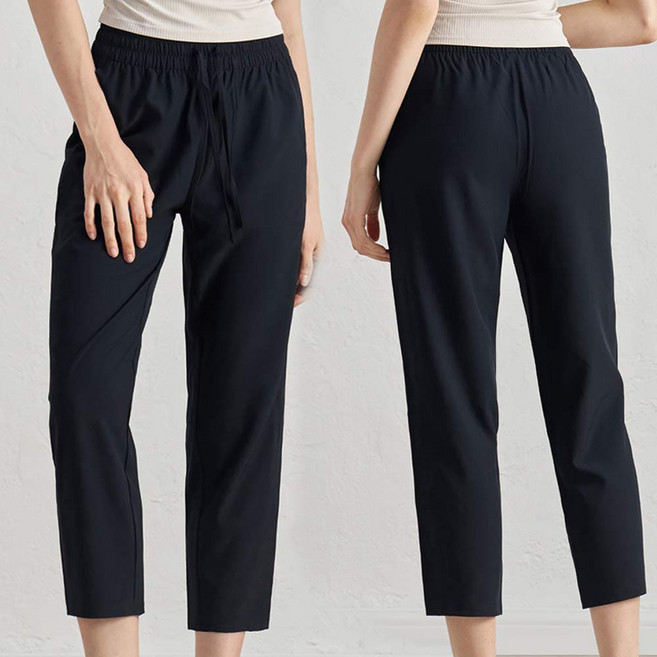 제이케이sp 여름 여성 아이스 사방스판 밴딩 트레이닝 8부 바지