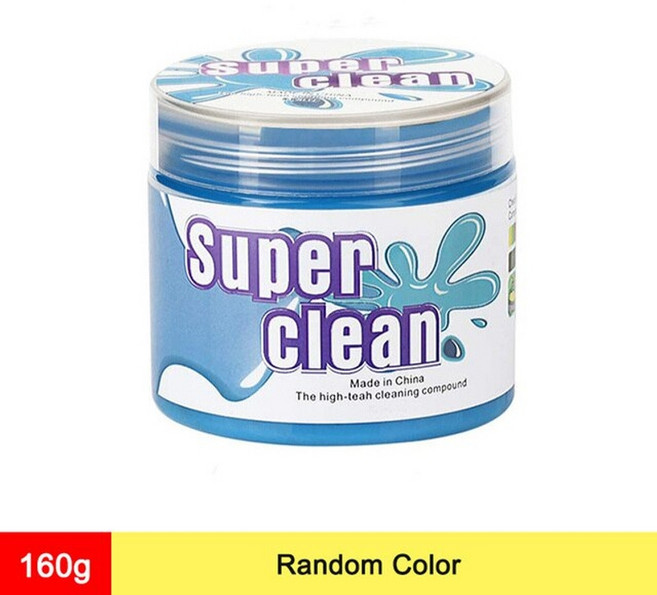 차량용 먼지 털이개 케이스 60g 자동 자동차 청소 접착제 분말 매직 먼지 제거제 젤, 1개