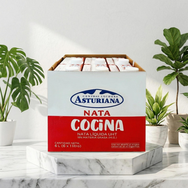 [BOX] Asturiana 아스투리아나 동물성 쿠킹크림 [1Lx12개], 12개, 1L