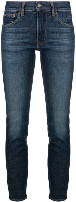 폴로랄프로렌 미드라이즈 크롭 진