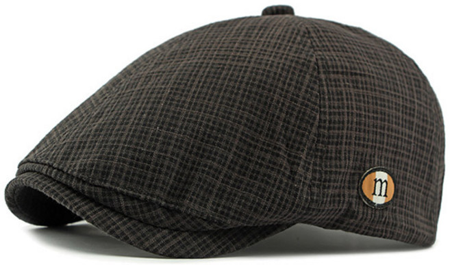 루지온 봄 여름 남성 베레모 중년 헌팅캡 골프 모자