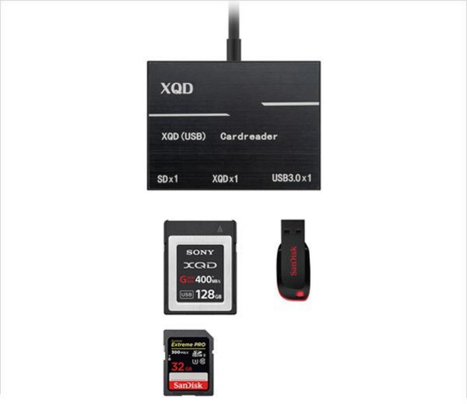 FW398 XQD 삼성노트북 C타입 멀티카드리더기, 블랙, 1개