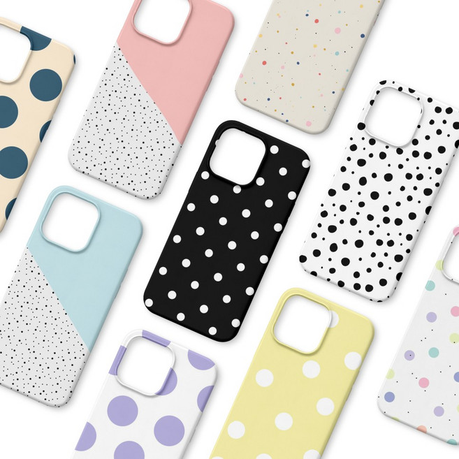 신비 키즈폰3 도트 하드 케이스 땡땡이 디자인 X커버5