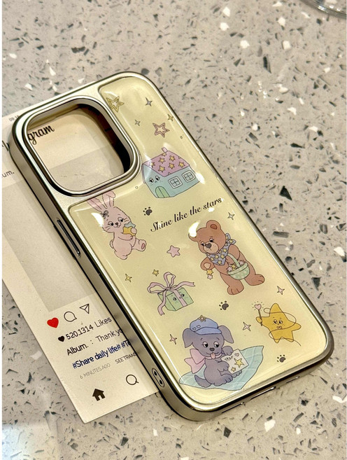 샤인스타 곰돌이 파티 아이폰 케이스