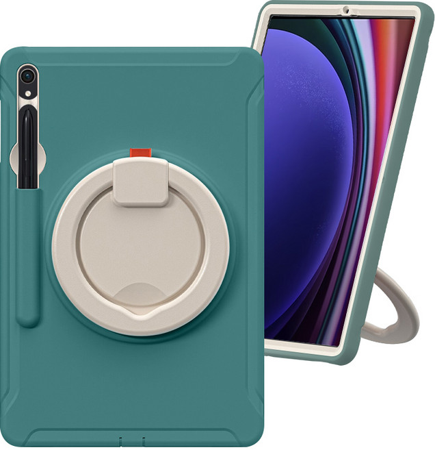 스냅케이스 태블릿PC 마카롱 아머 케이스, 에메랄드