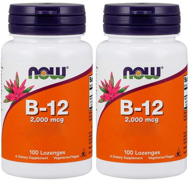 Now Foods 維生素 B-12 2000mcg 錠劑, 100顆, 2個