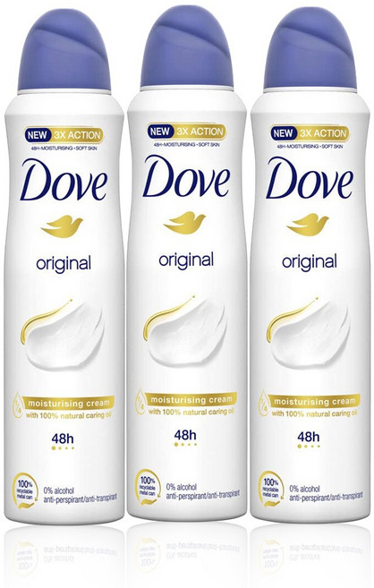도브 스프레이형 데오드란트 오리지널 150ml x 3개 (중국 배송 가품 주의)