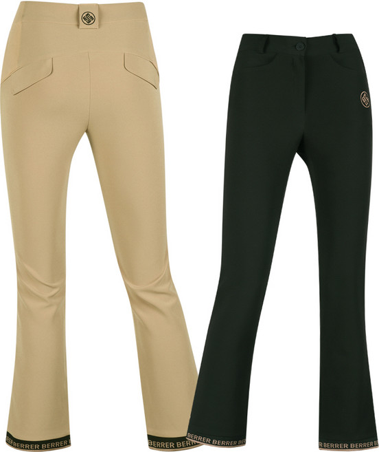 럭스골프 여성 립밴드 자카드 밑단 부츠컷 골프바지 MW25A254W