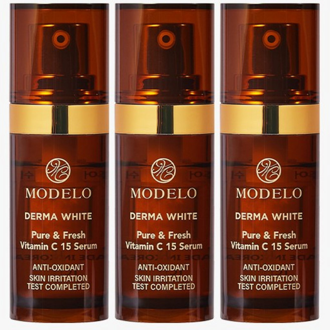 모델로 퓨어&프레쉬 비타민C세럼 10g 기미 잡티 미백세럼, 3개, 10ml