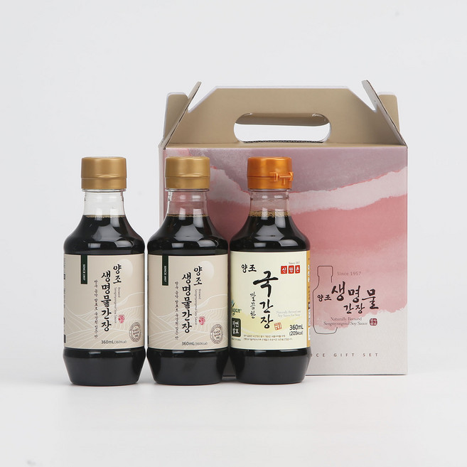 신앙촌 양조 생명물간장 선물세트 진 3-1호 집들이 답례품 감사인사 본사직영, 1세트