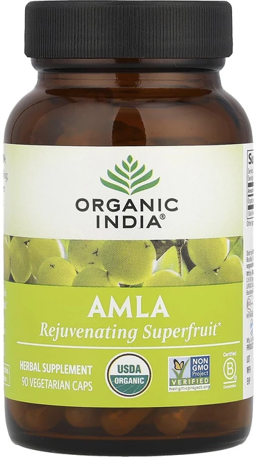 Organic India 암라 1000mg 베지 캡슐 90정(캡슐 1정당 500mg), OrganicIndia암라1000mg베지캡슐90정캡슐1, 1개, 90정 - 쿠팡