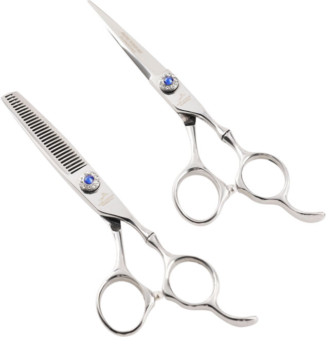 아이치 셀프 커트 국가고시용 홈케어용 틴닝+커트 미용가위 세트 AI-YS SET, 1세트