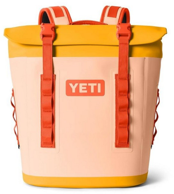 미국출고 평점4.5+ 159762 YETI Hopper M12 백팩 소프트 사이드 쿨러 MagShield 액세스 포함 복숭아/양봉가, 단일 사이즈